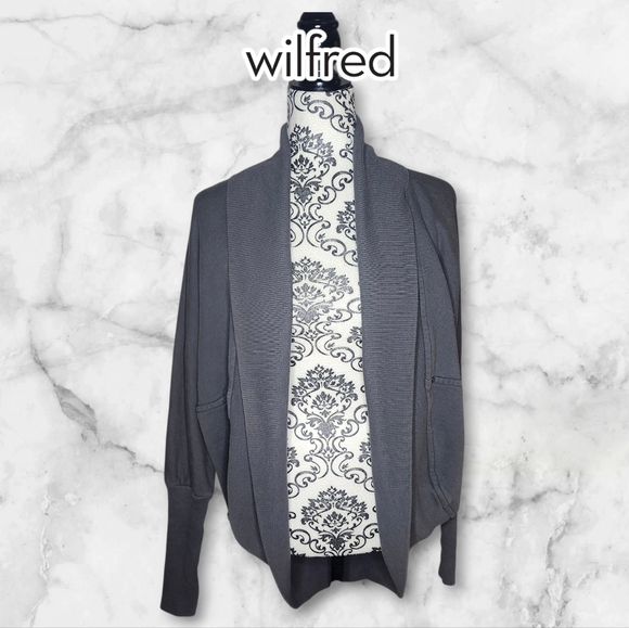 Wilfred Sweaters - WILFRED Charcoal Open-Front Cardigan - Small